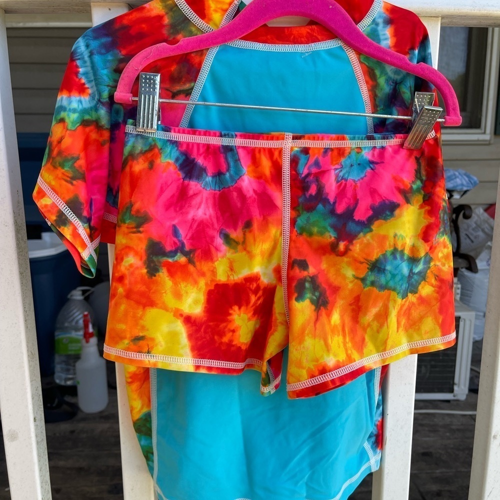 Coolies surfing tie dye shirt and shirt set - Picture 3 of 4
